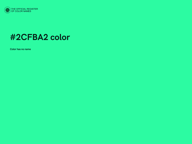 #2CFBA2 color image