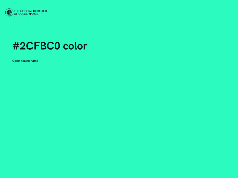 #2CFBC0 color image