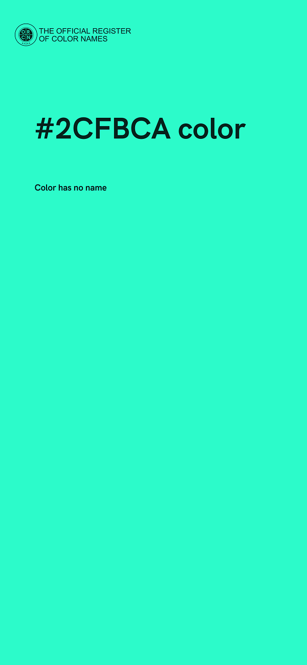 #2CFBCA color image