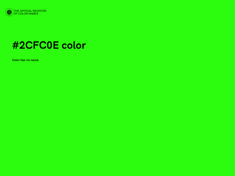 #2CFC0E color image