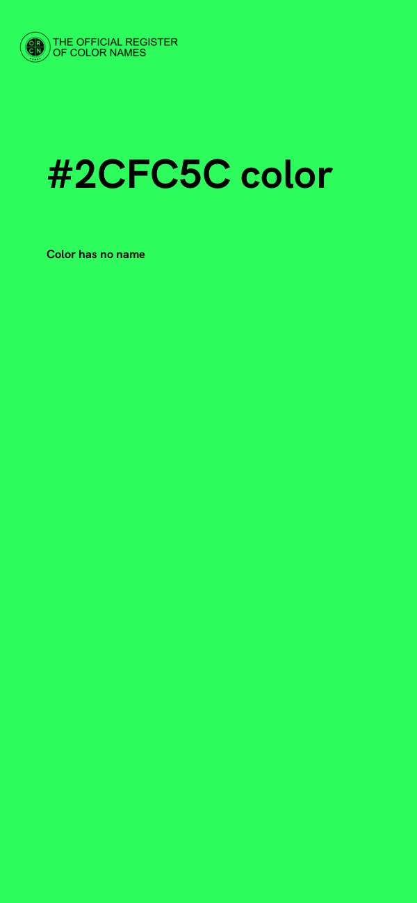 #2CFC5C color image