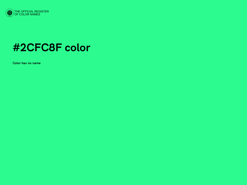 #2CFC8F color image