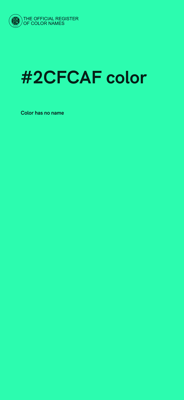 #2CFCAF color image