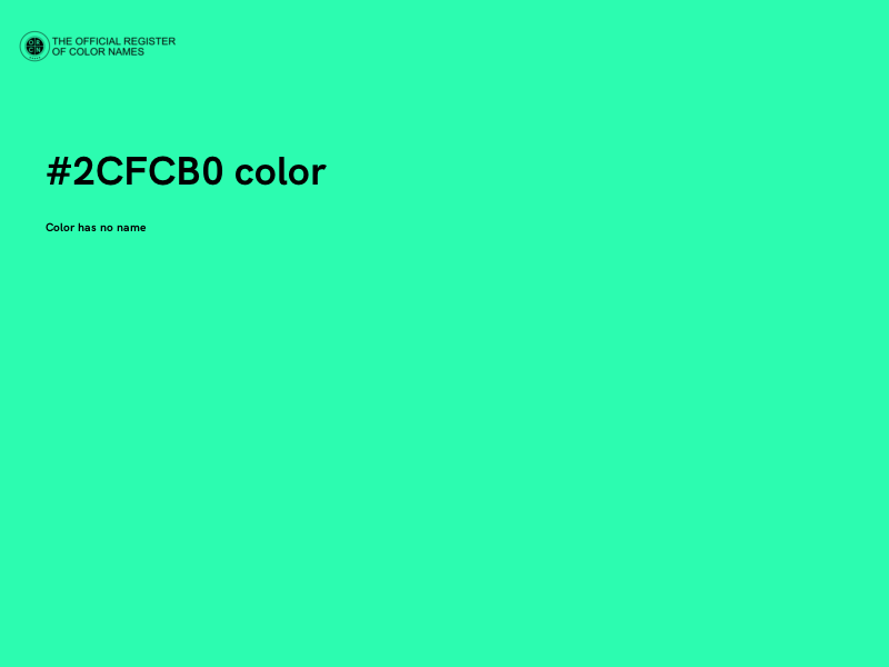#2CFCB0 color image