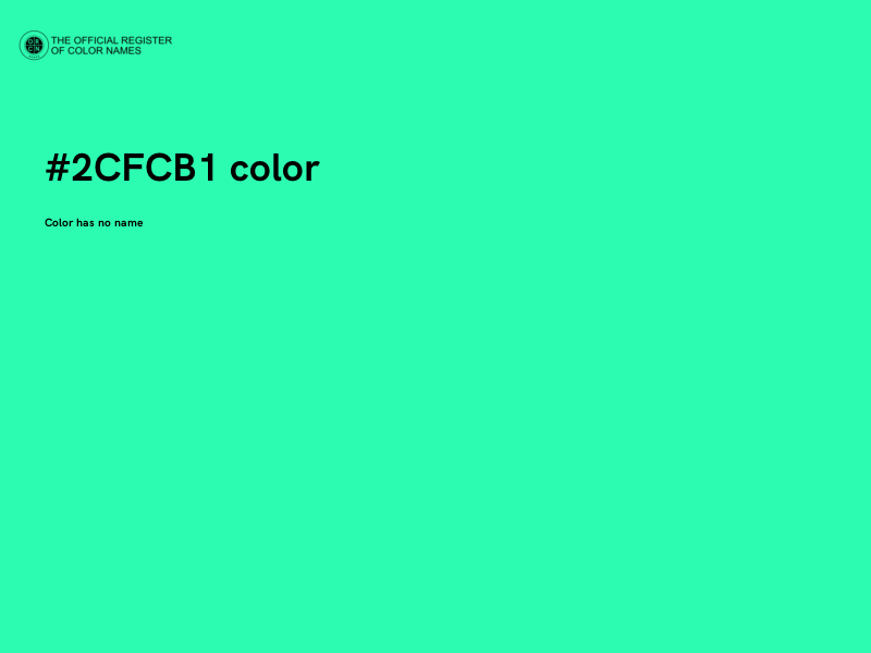 #2CFCB1 color image