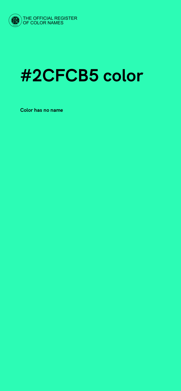 #2CFCB5 color image