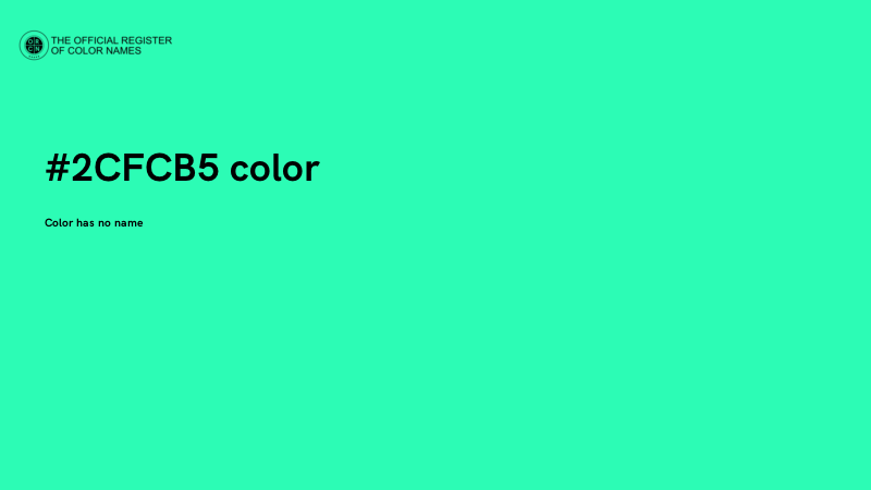 #2CFCB5 color image