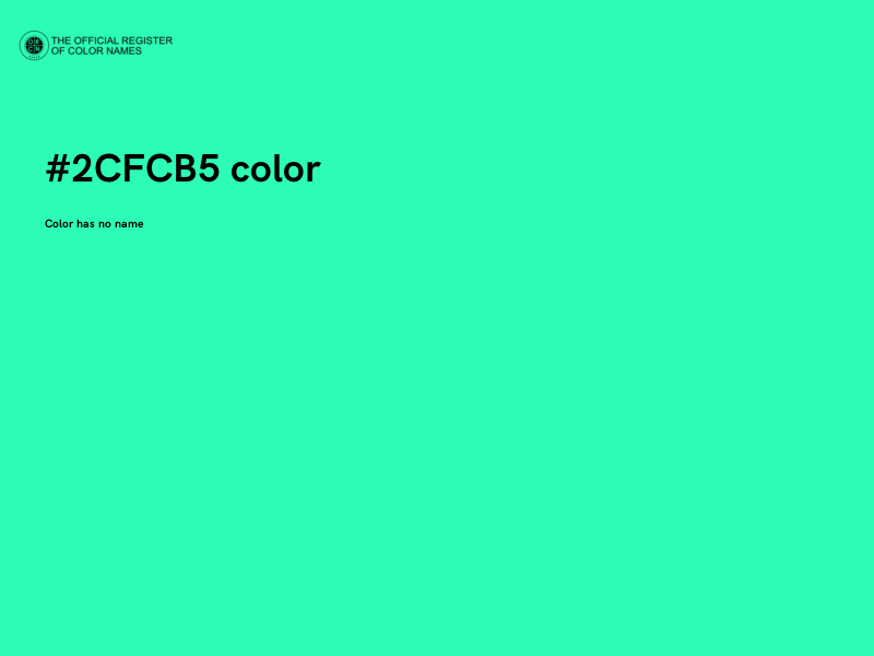 #2CFCB5 color image