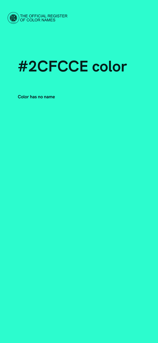 #2CFCCE color image