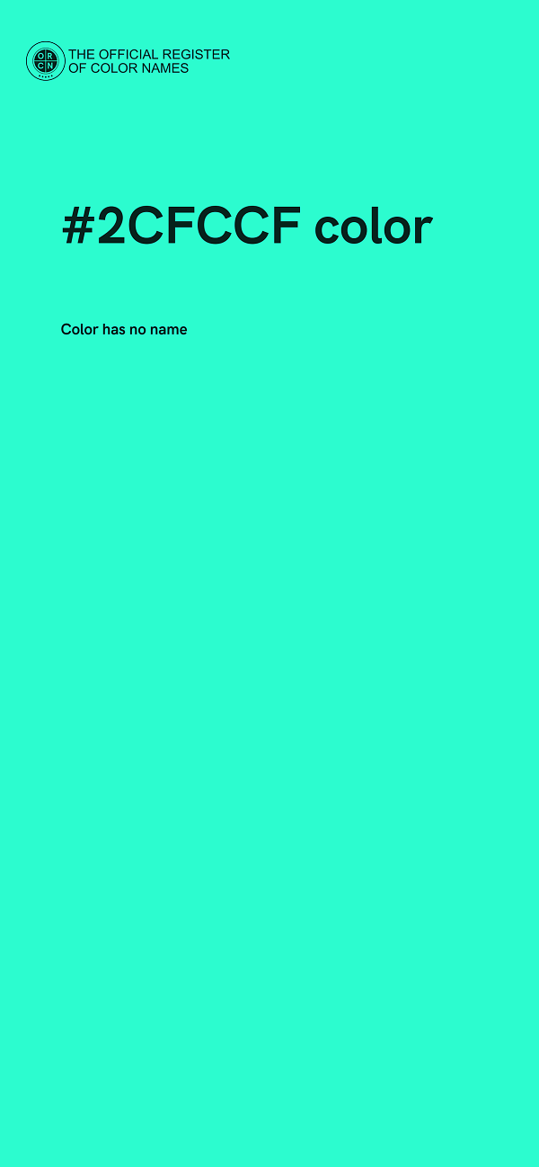 #2CFCCF color image