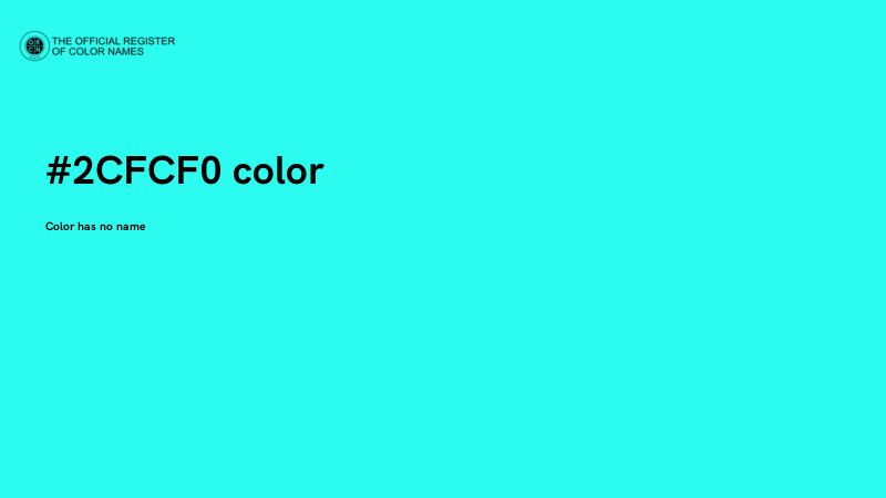#2CFCF0 color image