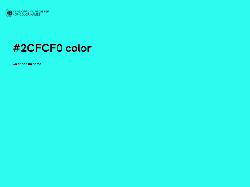 #2CFCF0 color image