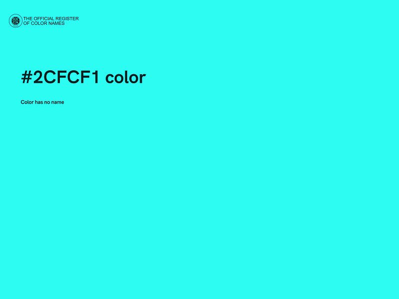 #2CFCF1 color image