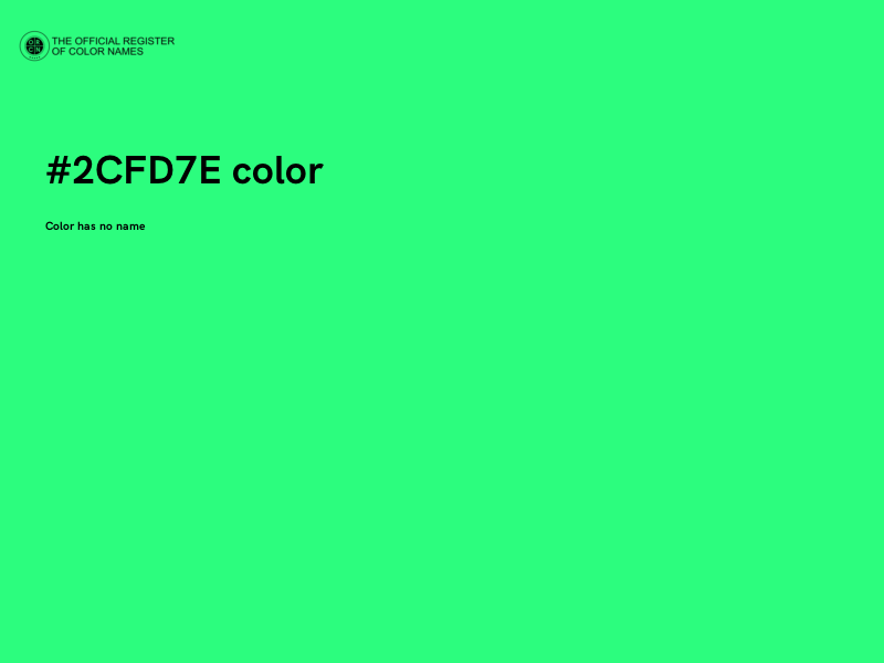 #2CFD7E color image
