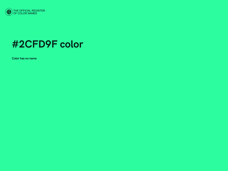 #2CFD9F color image