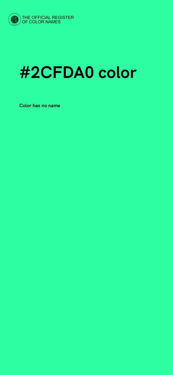 #2CFDA0 color image