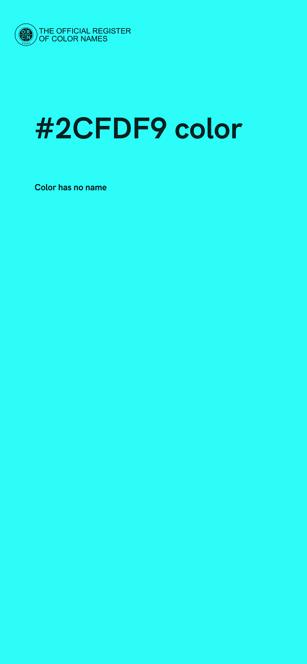 #2CFDF9 color image