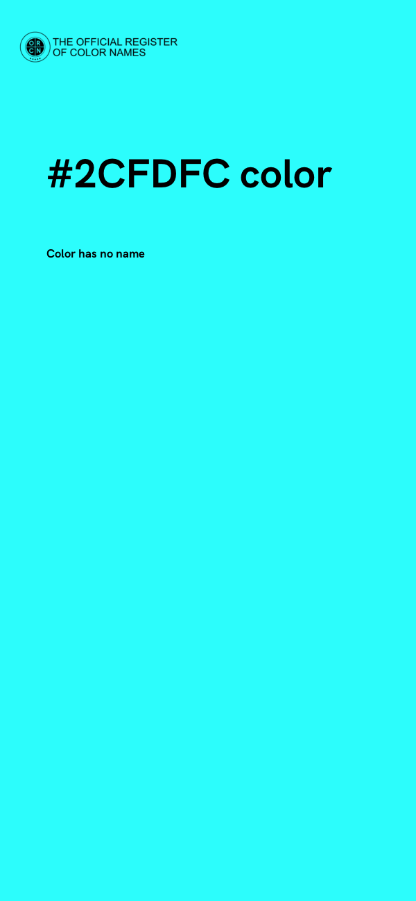 #2CFDFC color image