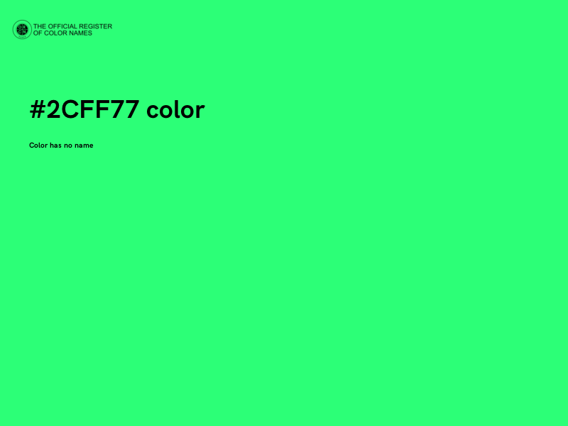 #2CFF77 color image
