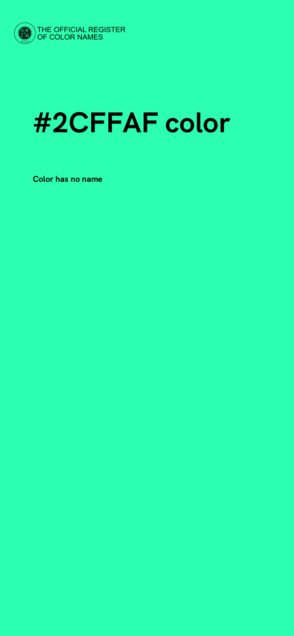 #2CFFAF color image