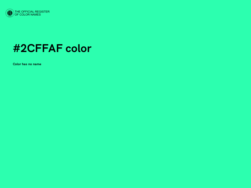 #2CFFAF color image