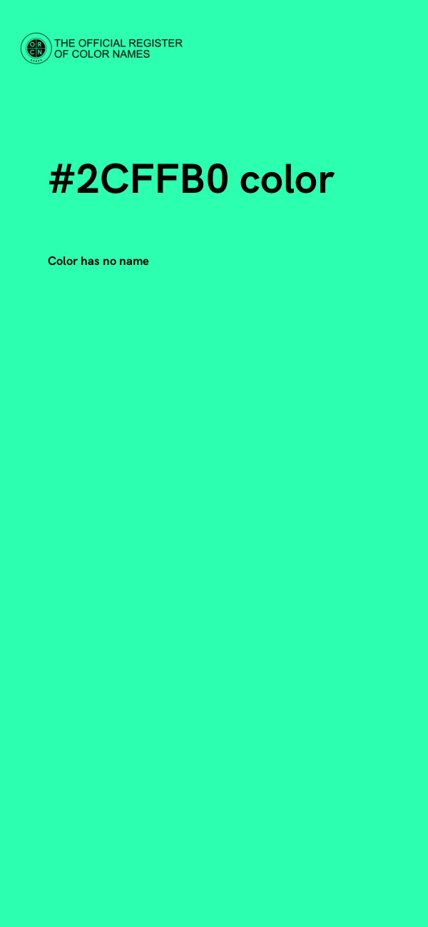 #2CFFB0 color image