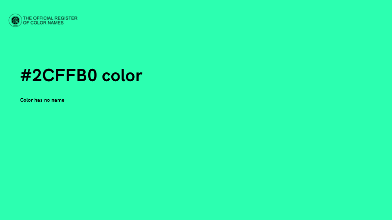 #2CFFB0 color image