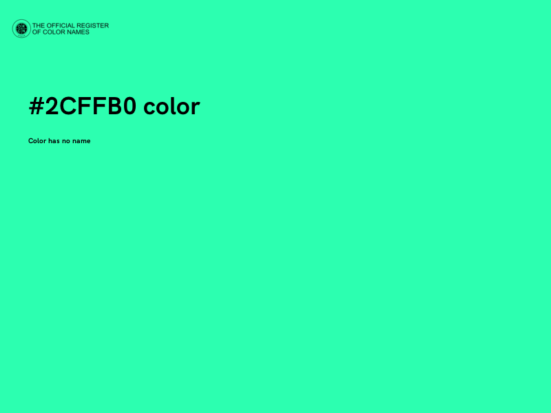 #2CFFB0 color image