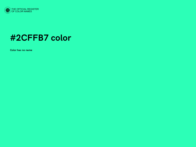 #2CFFB7 color image