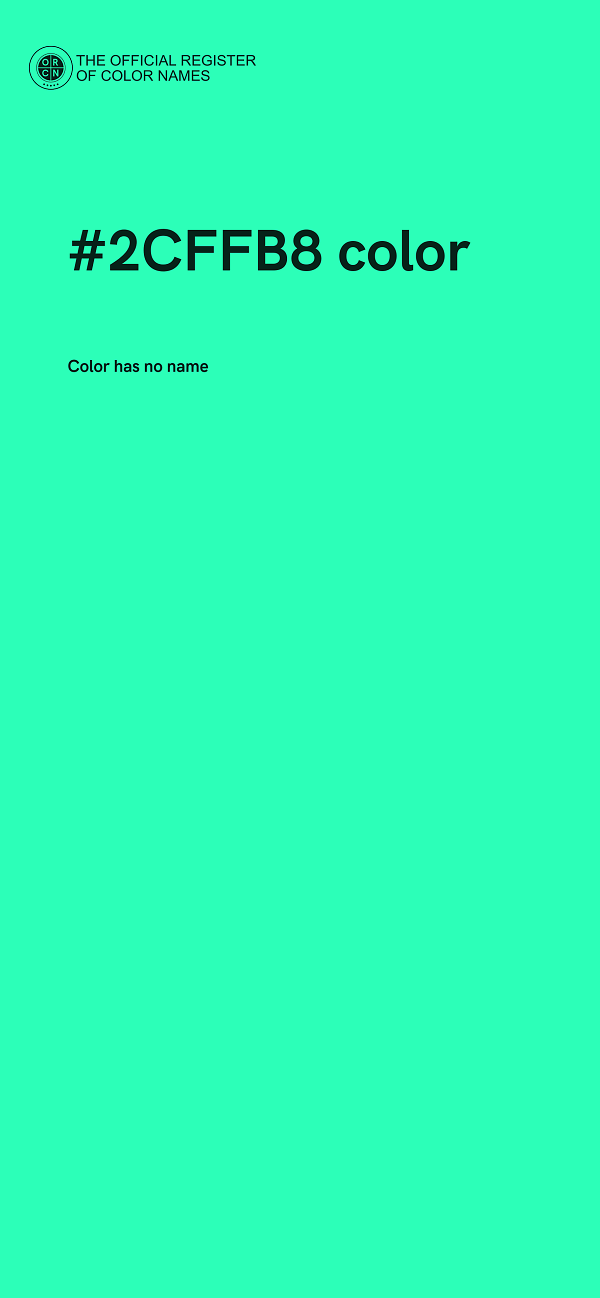 #2CFFB8 color image