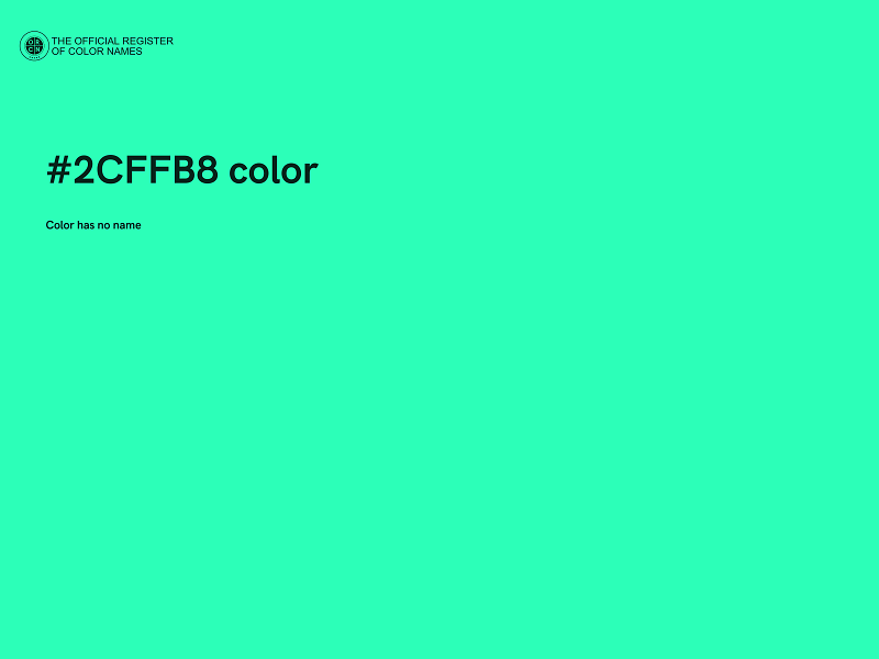 #2CFFB8 color image