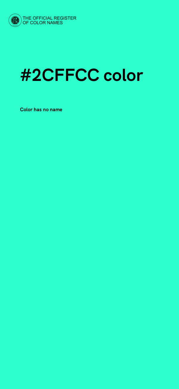 #2CFFCC color image