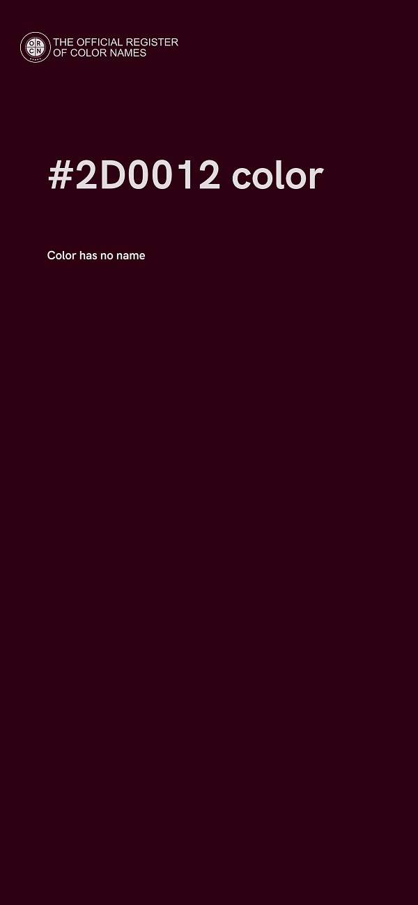 #2D0012 color image