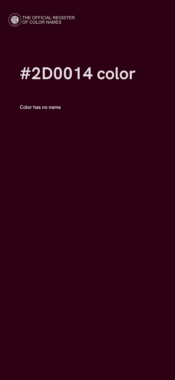 #2D0014 color image