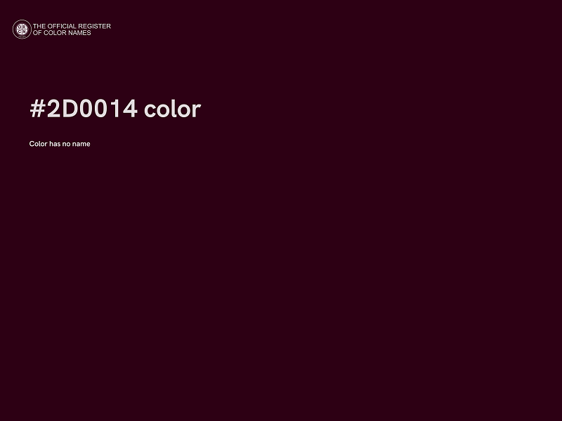 #2D0014 color image