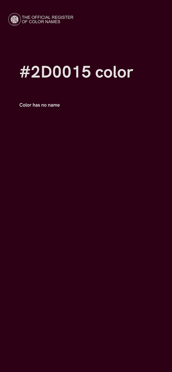 #2D0015 color image