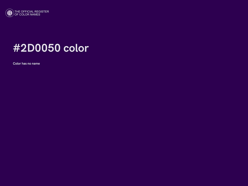 #2D0050 color image