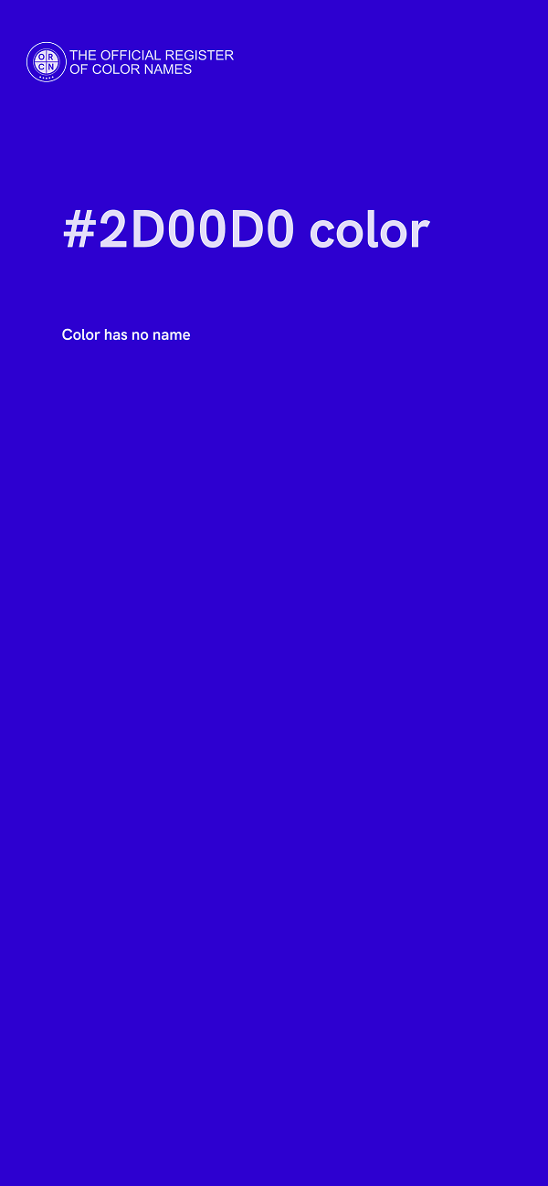 #2D00D0 color image
