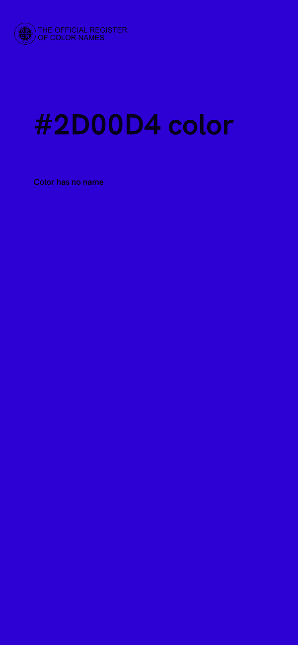 #2D00D4 color image
