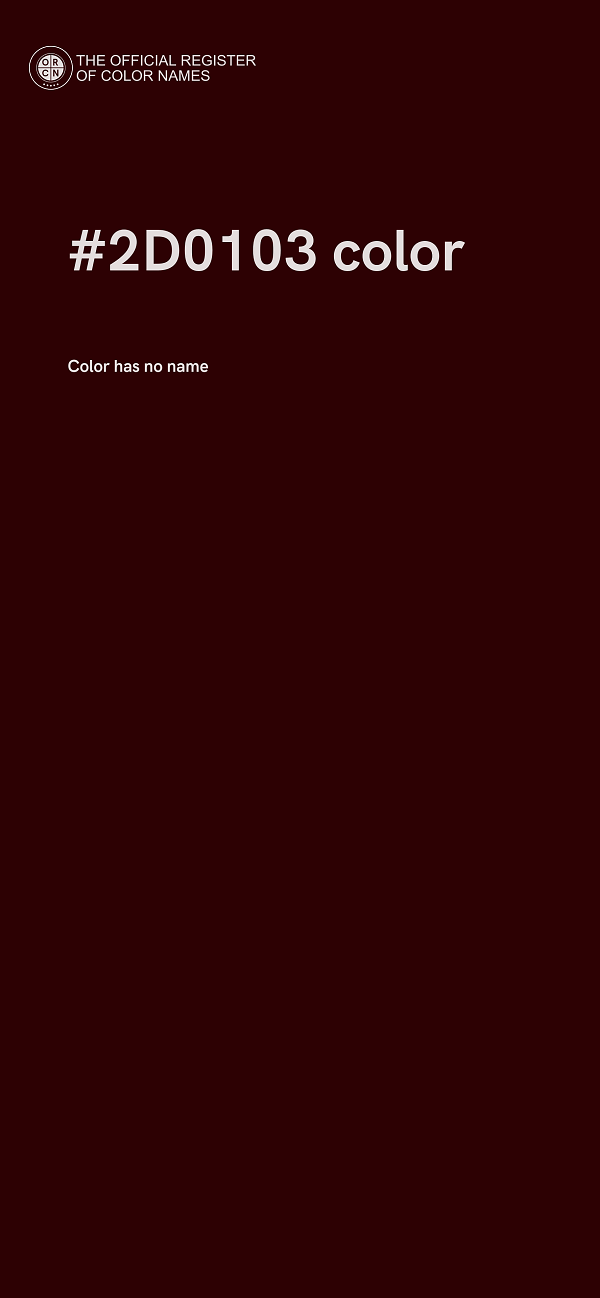 #2D0103 color image