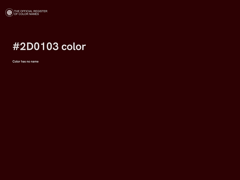 #2D0103 color image