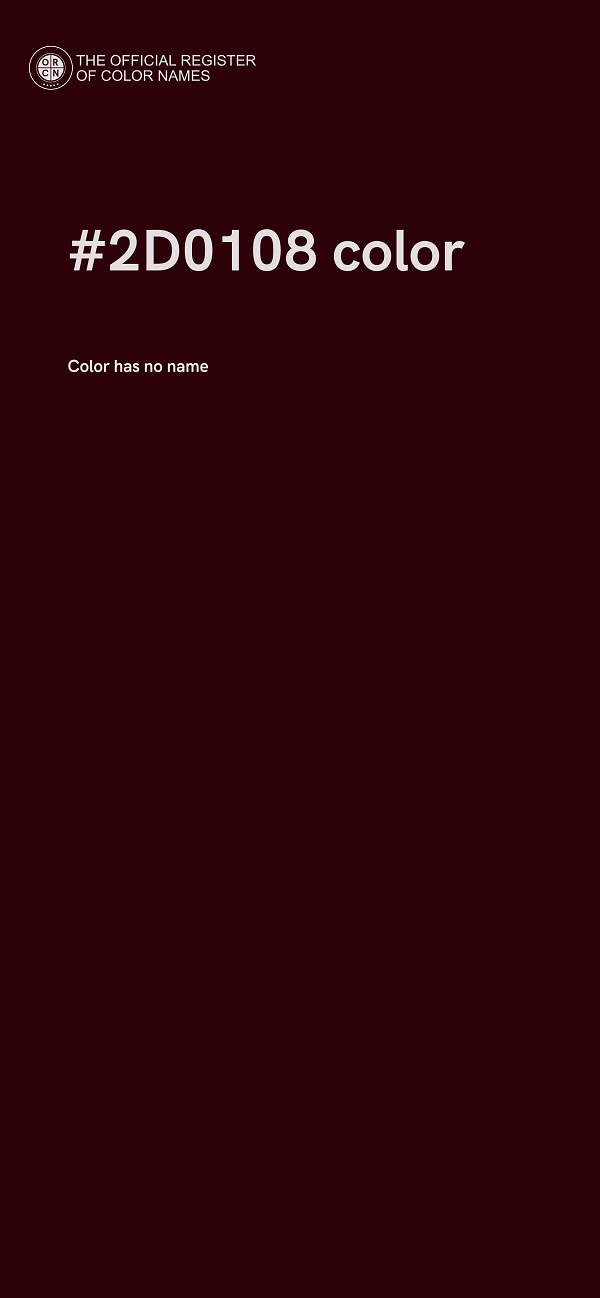 #2D0108 color image
