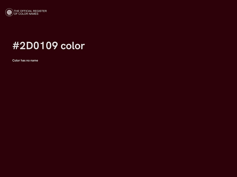 #2D0109 color image