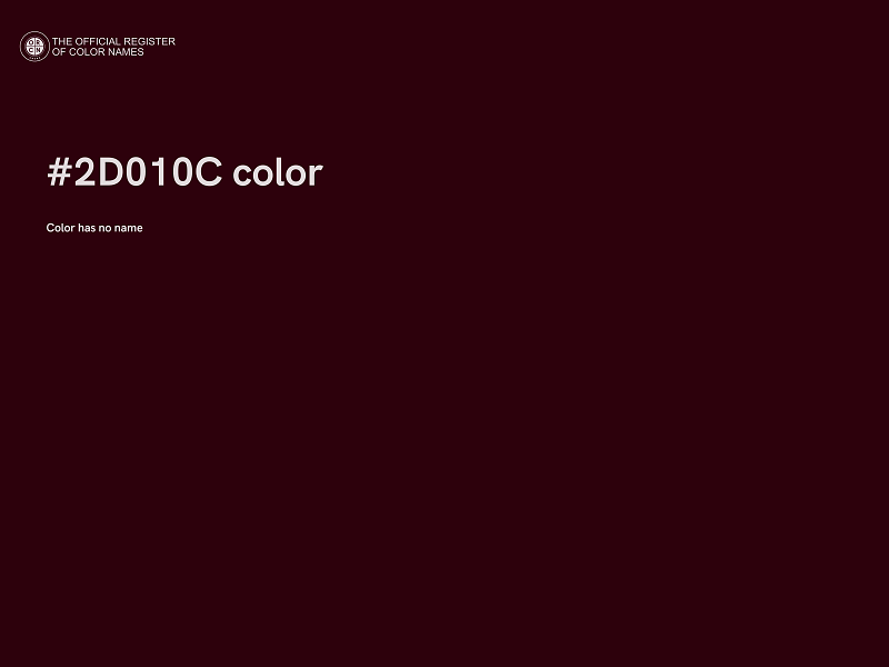 #2D010C color image