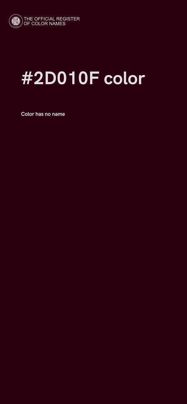 #2D010F color image