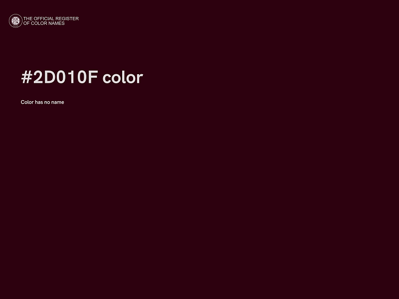 #2D010F color image
