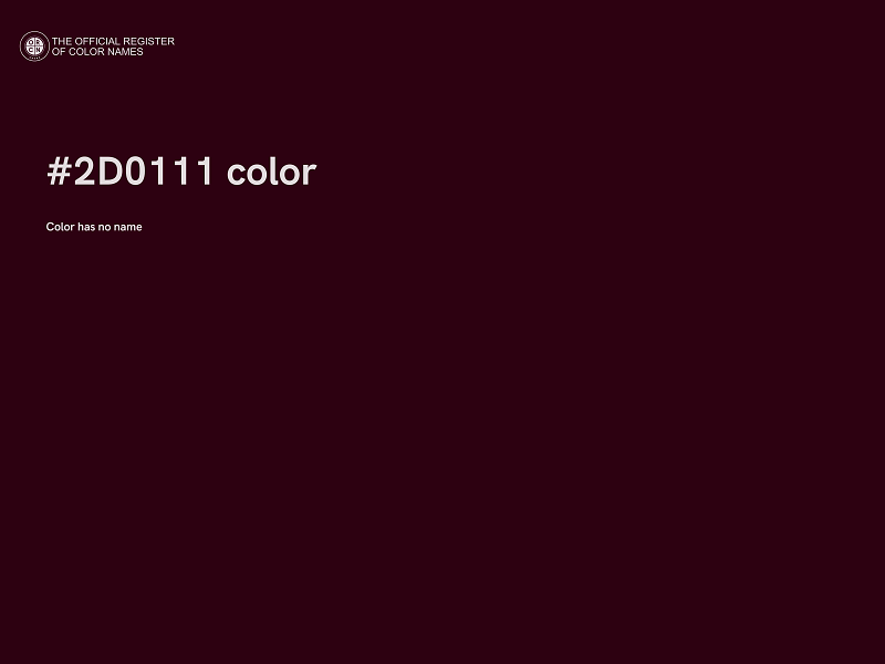 #2D0111 color image