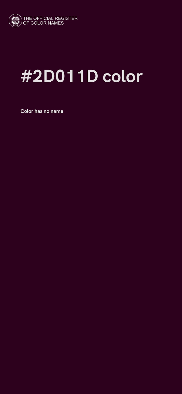 #2D011D color image