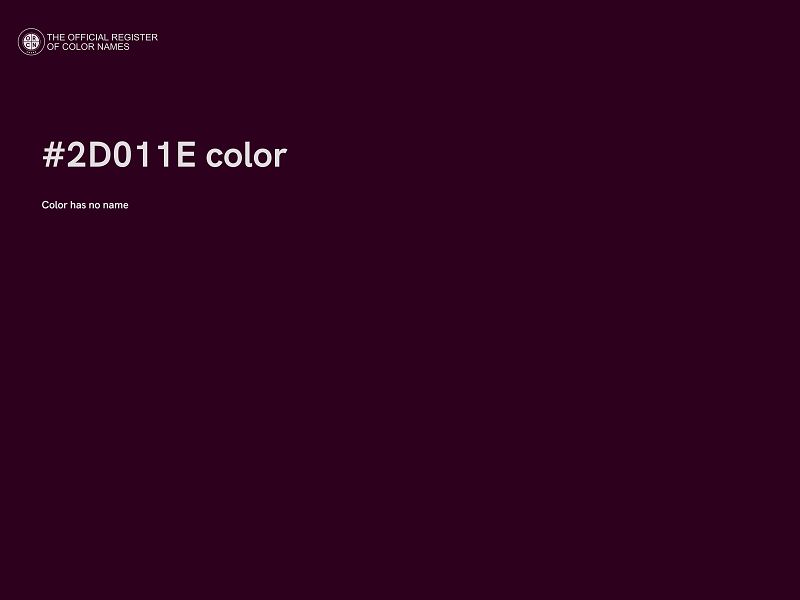 #2D011E color image