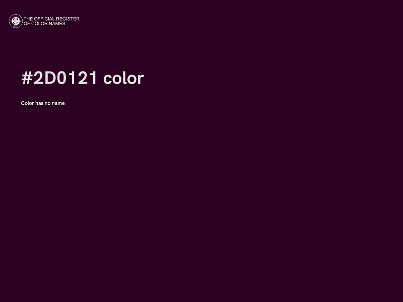 #2D0121 color image